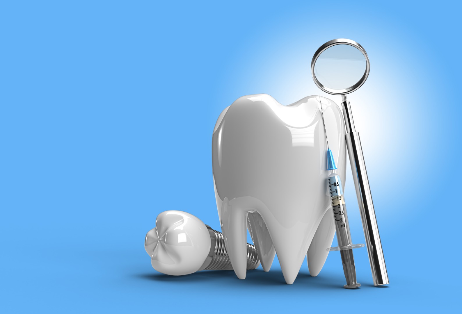 Dental Implants Surgery Concept Pen Tool Created Clipping Path I